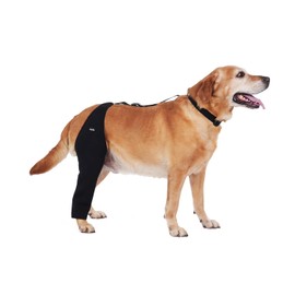 Manga de Recuperación para Pata Trasera de Perro Material Transpirable, Manga para Pata de Perro para Evitar Lamer y Morder Firme y Segura, Tamaño Ajustable, Alternativa Cómoda a los Collares de Cono