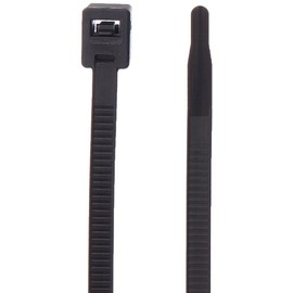 Gardner Bender 46-308UVBSC Nylon Self-Cutting Cable Tie, 8 inch, 50 lb. Tensile, Twist-Off Tail, Zip Tie, 50 Pk., UV Resistant Black