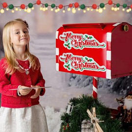 Christmas Car Magnets Lights Stickers, Reflective Car Magnet, Christmas Colorful Lights Bulb Magnet Set, Reflective Decals Magnets Set for Xmas Holiday Cars Mailbox Window Decor (Colorful-2Pcs)