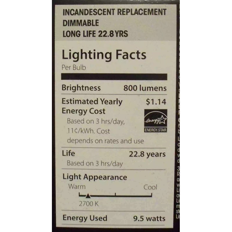 TCP 2 Packages - TCP LED 1 Pack LED 60W/9.5W