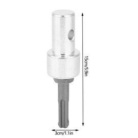 Hammer Drill Adapter, Electric Hammer Adapter, Electric Hammer Earth Auger Connector, 2 Pit, 2 Slots, Easy to Use, Electric Drill, Earth Auger
