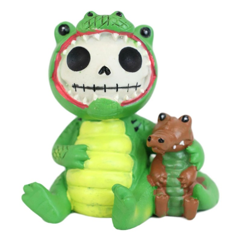Furrybones Chomper Crocodile Alligator Skeleton Monster Figurine Furry Bones