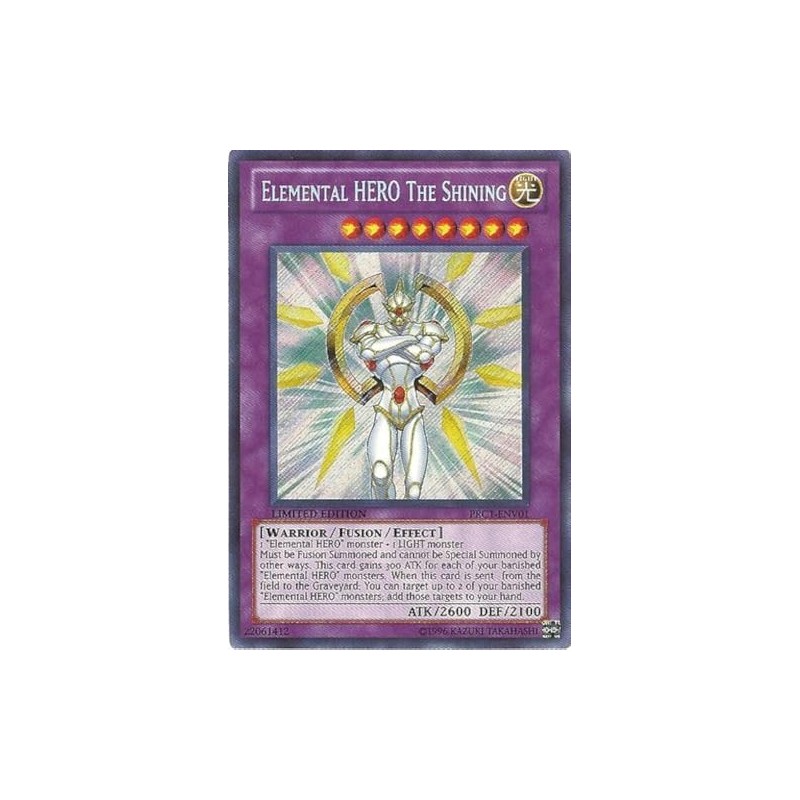 Yugioh - PRC1-ENV01 Elemental Hero the Shining Secret Rare 2012