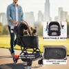 Pet Stroller for Small Medium Dogs Cats Up to 45