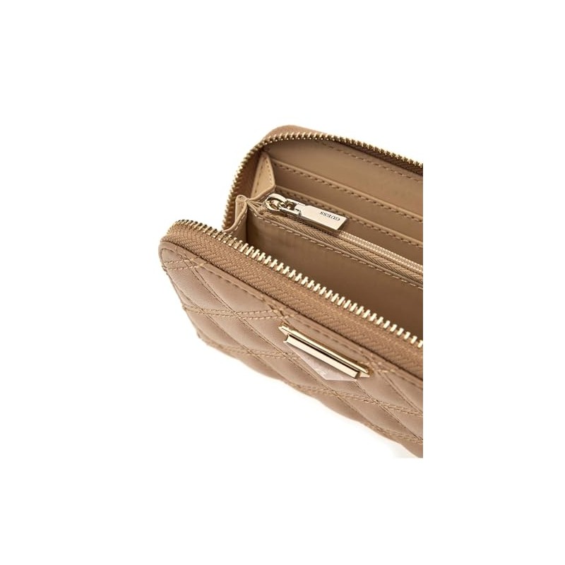 GUESS Giully Zip Around Wallet M Beige, beige
