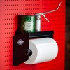 Pegboard Paper Towel Holder with Shelf, Peg Board Accessory Kit