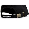 BISOMO Simson Base Cap Black White with Simson Logo