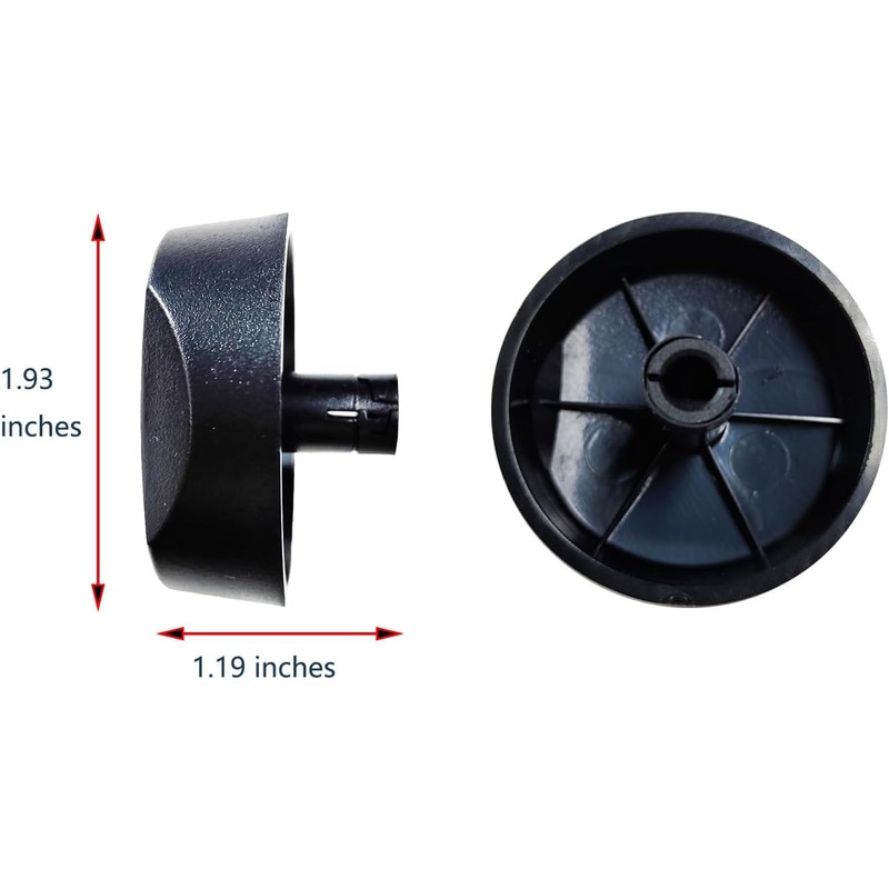82977 Cooktop Burner knob AP3390330, PS4271638 Control knob DE81-08738A(1 Pack)