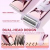 Hatteker Bikini Trimmer for Women,4-in-1 Dual Head Women's Electric Razor