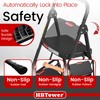 HBTower 4 Step Ladder, Step Stool Foldable with Wide Anti-Slip