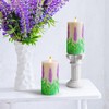 Lavender Relief flameless Candle with Flickering Flame - Battery-Operated Candle