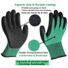 PROGANDA 3 Pairs Superior Grip Colourful Gardening Work Gloves Comfortable