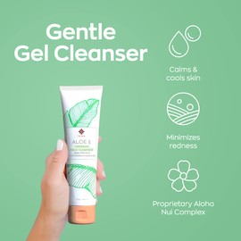 Hanalei Aloe Face Cleansing Gel Gentle and Oil-Free Face Wash For All Skin Types – Made with Aloe, Vit E, and Natural Hawaiian Botanicals - Made in USA, Vegan and Cruelty-Free (5 oz)