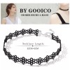 THE9SHOP 12 Collar De Gargantilla Ribbon Choker Necklace Para Mujer