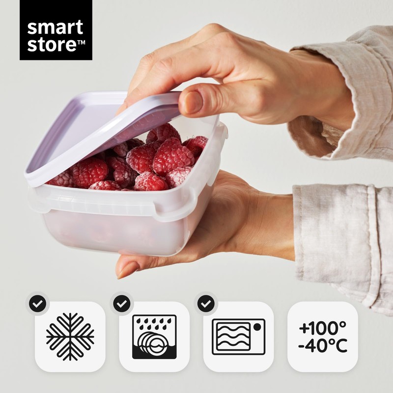 SmartStore Food Storage Containers 0.5L Set of 5 - Suitable