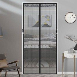 Magnetic Screen Door for Apartment Entryways 03 Entryway Screen Door - Black - Small