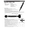 Penn State Industries PKSCERGM Soccer Twist Ballpoint Pen Kit Woodturning