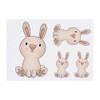 Azeeda 4 x 'Nettes Häschen' Temporäre Tattoos - Wasserfest, Hautfreundlich