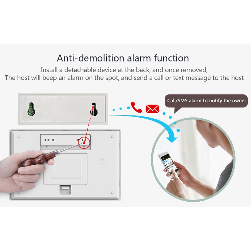 WiFi Home Alarm System Dual Way Voice GSM Smart Security