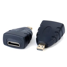RHINORO HDMI Micro to HDMI Mini Video Adapters, 2 Pack, Support 4K @ 30Hz