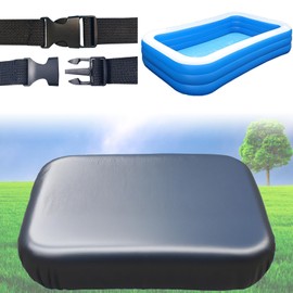 130 x 72 inch Inflatable Pool Cover, Cover is Made of 210D Heavy-Duty Waterproof Oxford Fabric with Precision Double Stitching, Fits 11 x 7 ft Frame Pool and Solar Pool Cover, 20s Easy Set