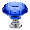 Ravinte Pack of 5 Crystal Drawer Knobs and Handles, Blue