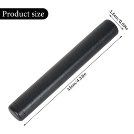 110 mm Joint Tube, Odour-Proof and Waterproof Tube Joint Container, Joint Holder Made of CNC Aluminium, Joint Case Transport Case with Thread, Tube Sleeve Box Storage for All Filter Sizes (Black)