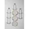 TRIPAR 2 Tier Vertical Black Plate Rack for Collectible Plates,