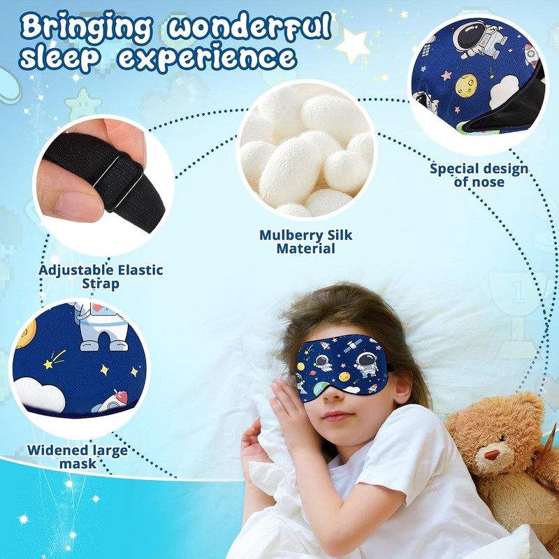 Antifaz de seda para niños estilo espacial – Pyopbow Kids