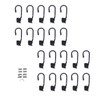Hook & Cord - Metal Plastic-Coated Spring Hooks - Wire