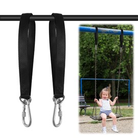 Juibao Swing Attachment 50 cm, Pack of 2 Tear-Resistant Nylon Suspension Straps with Carabiners, Holds up to 400 kg, Attachment for Hammock, Swing, Hanging Chair, Gym Rings