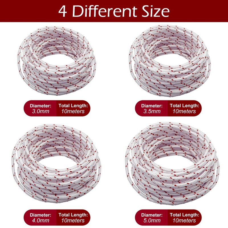 10 Meters 3 mm Starter Rope Lawn Mower Pull Rope