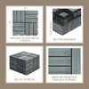 THYOI Deck Tiles, Patio Flooring - Outdoor Waterproof Acacia Wood