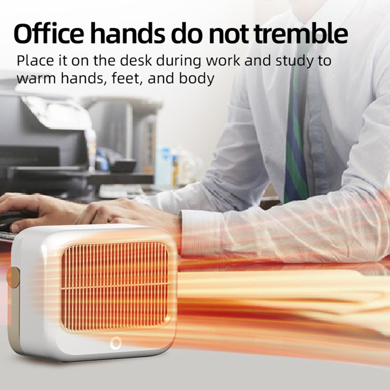 Indoor Ceramic Heater - Fast Heating Desk Adjustable Small Heater