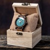 BOBO BIRD Mens Wooden Watch Analog Quartz with Week Display