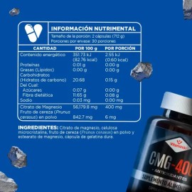 Citrato De Magnesio Vitamínik Cmg-400 60 Cápsulas                                                                                                     
