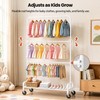 Heavy Duty Kids Clothing Rack Rolling Large Storage Capacity Dress
