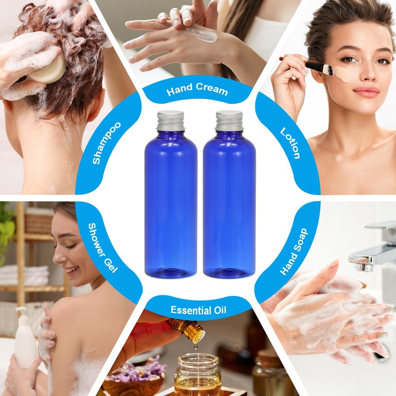 PATIKIL Travel Bottles with Screw Cap, 6 Pcs 3.4Oz(100ml) Leak