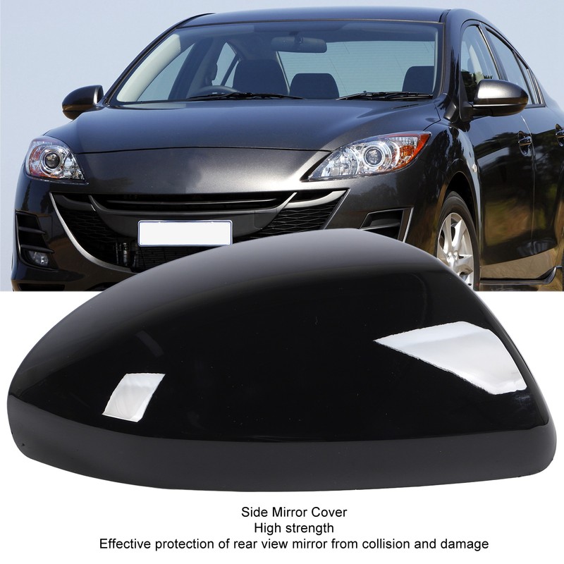 Side Mirror Cover Plastic Weather Resistant Exterior Rearview Mirror Cover