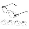 TEHAUX 2 Pairs Safety Eye Glasses Side Protectors Soft Texture