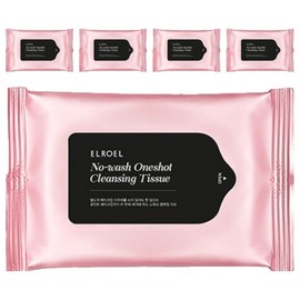 Eloel No-Wash One-Shot Cleansing Tissue, 10 sheets, 5 pcs / 엘로엘 노워시 원샷 클렌징 티슈, 10매입, 5개