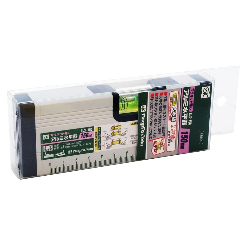 Niigata Seiki SK ALS-150 Aluminum Level, 5.9 inches (150 mm)