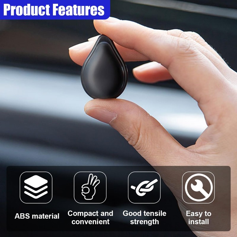 GAOLAOSY Car Sticky Hooks, Multifunctional ABS Mini Vehicle Dashboard Backseat