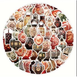 Unbranded 10pcs Elegant Chinese Lantern Stickers- Scrapbook, Journal *Random Assortment