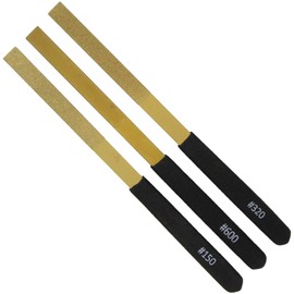 E-Value Titanium Diamond File Flat Set #150/320/600