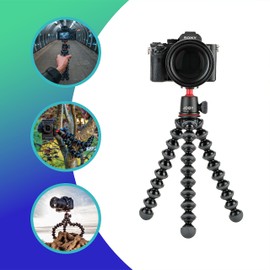 JOBY GorillaPod JB91507-BWW 3K Flexible and Lightweight Tripod with Ball Head for DSLR, CSC and Mirrorless Cameras, Load Capacity up to 3 kg, Made in Italy