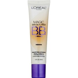 L'Oreal Paris Magic Skin Beautifier BB Cream, Medium [814] 1 oz (Pack of 2)