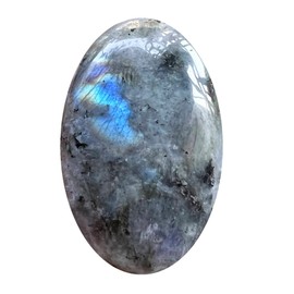 favoramulet Oval Palm Stone, Enegry Worry Pocket Stones Healing Crystal Pebble Soap Shaped, Moonstone