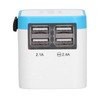International Power Adapter Travel Plug with 4 USB Ports for