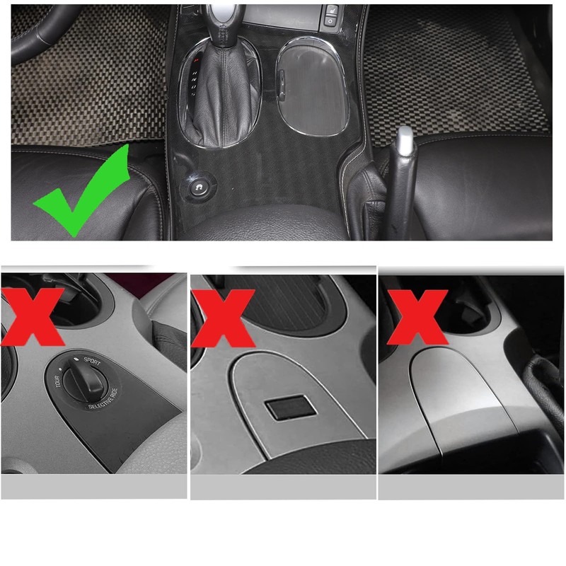 Moittellc Gear Shift Panel Trim Cover Compatible with Chevy Corvette